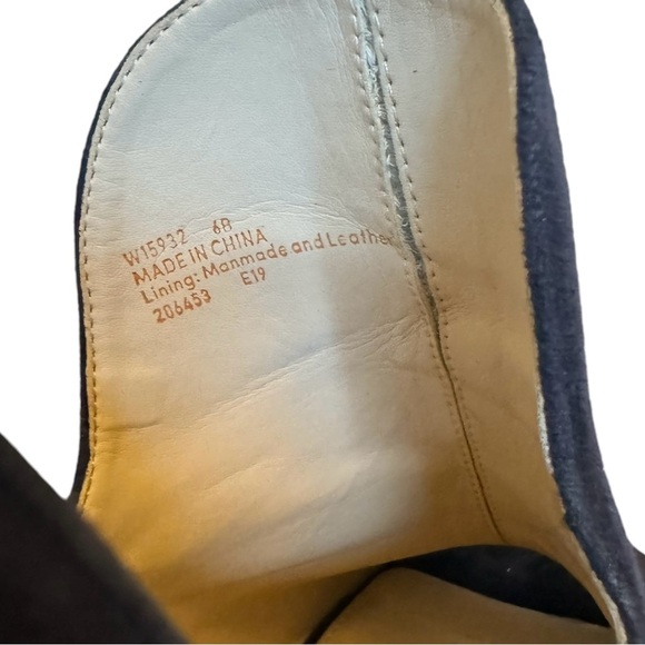 Cole Haan Navy Suede Leather Platform‎ Booties | Women’s Size 6 - Picture 8 of 10